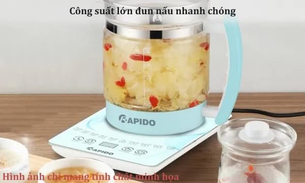 Bình đun siêu tốc Rapido 1.8 lít RK1815-2S - Giá rẻ nhất hôm nay - Ảnh 34