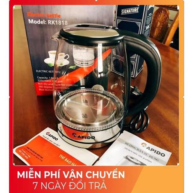 Top 1 so sánh giá Bình đun siêu tốc Rapido 1.8 lít RK1815-2S - Tìm sản phẩm giá rẻ nhất - Ảnh 56