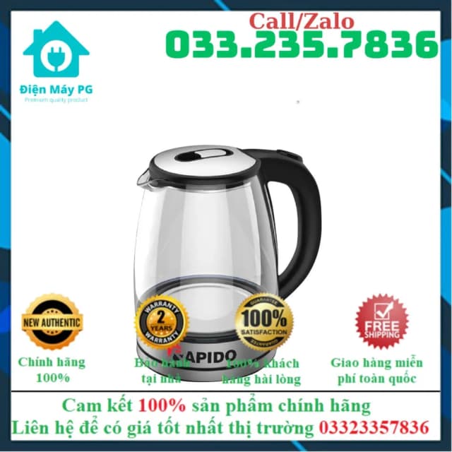 Top 1 so sánh giá Bình đun siêu tốc Rapido 1.8 lít RK1815-2S - Tìm sản phẩm giá rẻ nhất - Ảnh 8