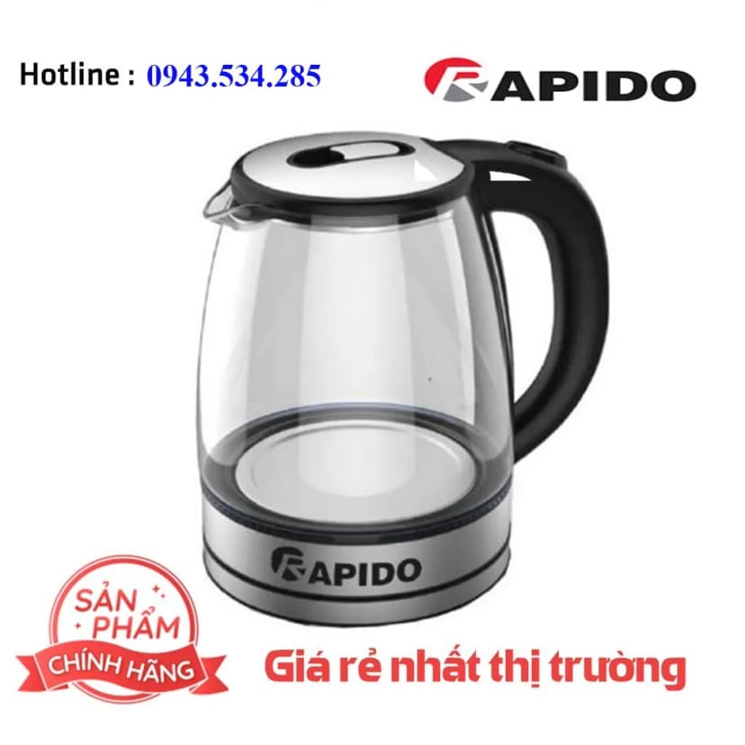 Bình đun siêu tốc Rapido 1.8 lít RK1815-2S - Giá rẻ nhất hôm nay - Ảnh 87
