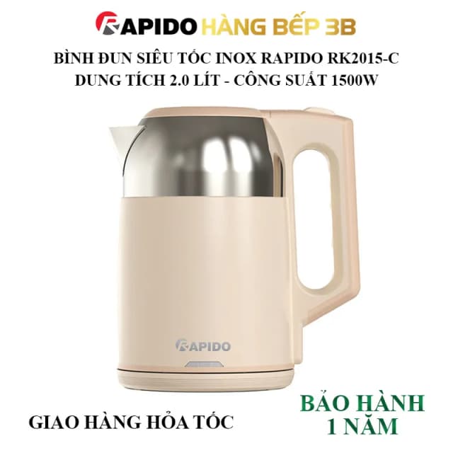 So sánh giá Bình đun siêu tốc Rapido 2 lít RK2015-2 rẻ nhất? - Ảnh 15
