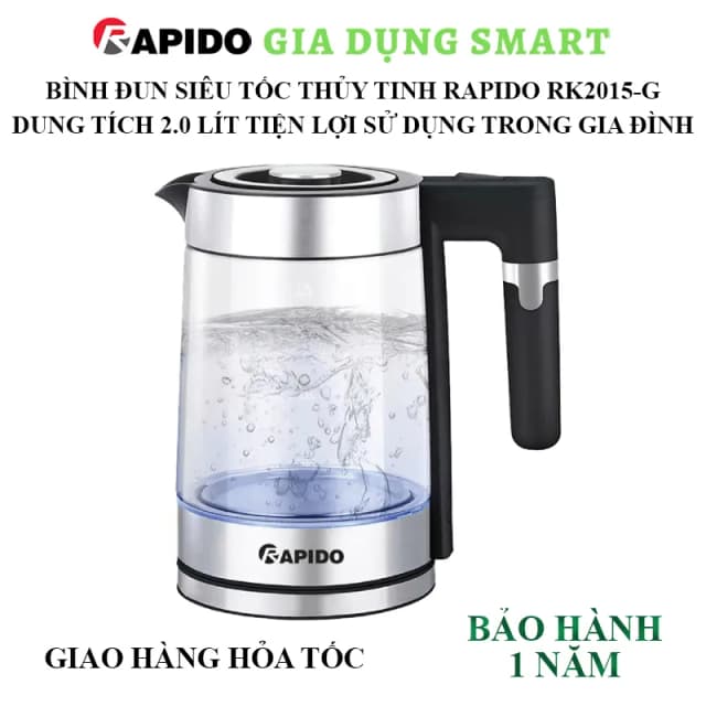 So sánh giá Bình đun siêu tốc Rapido 2 lít RK2015-2 rẻ nhất? - Ảnh 19
