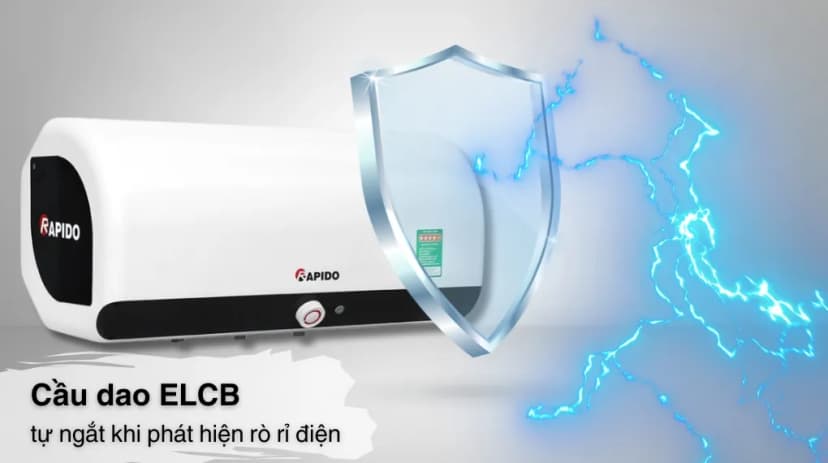 Máy nước nóng gián tiếp Rapido 20 lít 2500W HE 20L - Giá rẻ nhất hôm nay - Ảnh 4