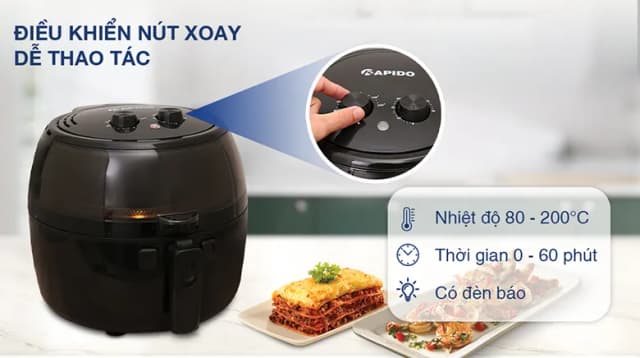 So sánh giá Nồi chiên không dầu Rapido 6.5 lít RAF6.5M2 rẻ nhất? - Ảnh 11