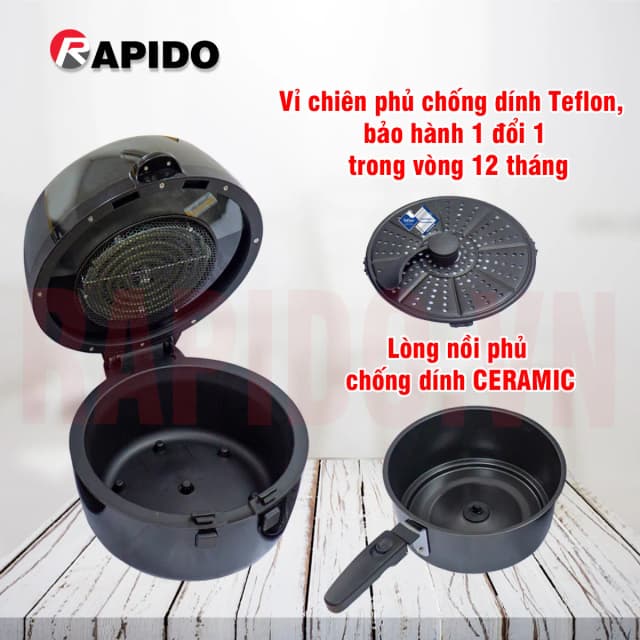So sánh giá Nồi chiên không dầu Rapido 6.5 lít RAF6.5M2 rẻ nhất? - Ảnh 14