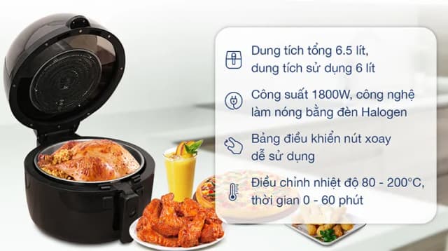So sánh giá Nồi chiên không dầu Rapido 6.5 lít RAF6.5M2 rẻ nhất? - Ảnh 4