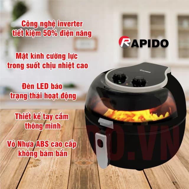 So sánh giá Nồi chiên không dầu Rapido 6.5 lít RAF6.5M2 rẻ nhất? - Ảnh 6