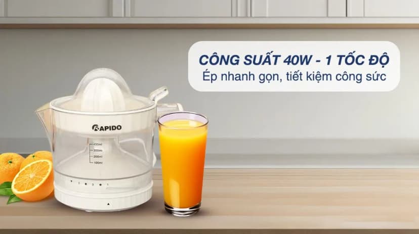 So sánh giá Máy vắt cam Rapido ROJ-40D - Tìm sản phẩm giá rẻ nhất - Ảnh 8