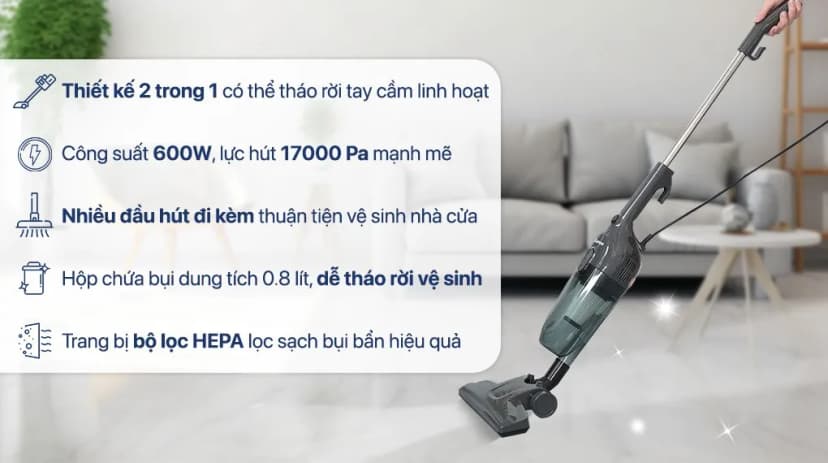 So sánh giá Máy hút bụi cầm tay Rapido RVC-600HD - Tìm sản phẩm giá rẻ nhất - Ảnh 6