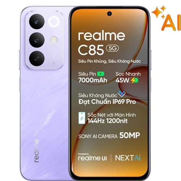 So sánh giá Điện thoại realme C85 5G 8GB/128GB rẻ nhất? - Ảnh 3