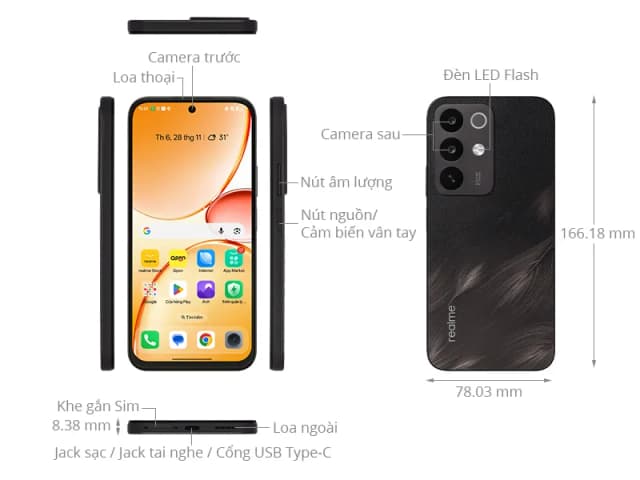 So sánh giá Điện thoại realme C85 5G 8GB/128GB rẻ nhất? - Ảnh 9
