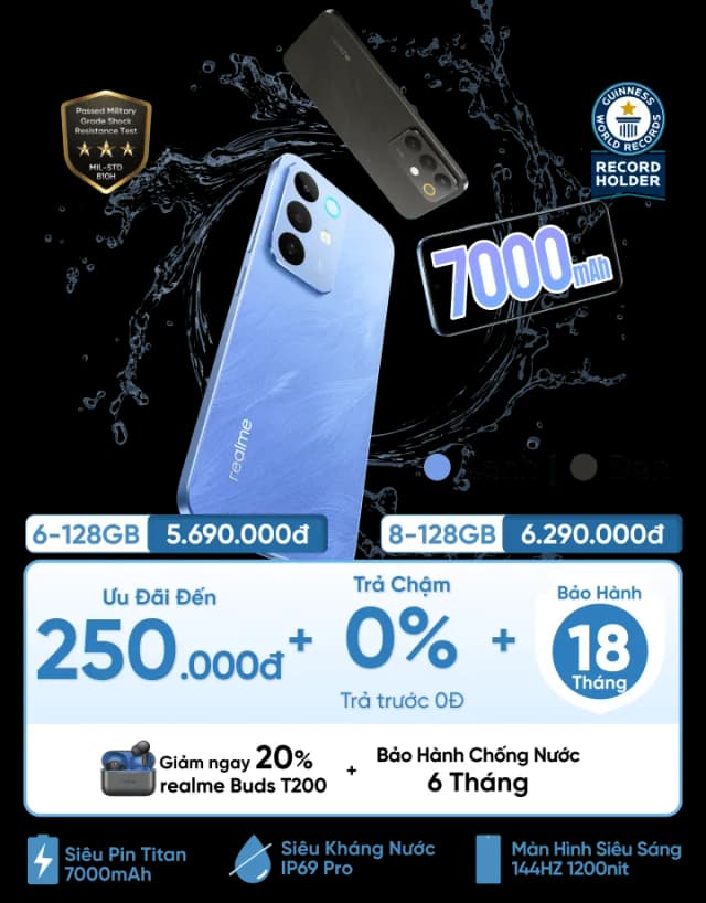 So sánh giá Điện thoại realme C85 8GB/128GB rẻ nhất? - Ảnh 6