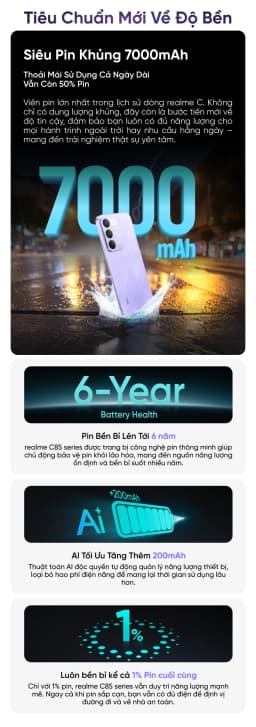 Điện thoại realme C85 Pro 8GB/128GB - Giá rẻ nhất hôm nay - Ảnh 3