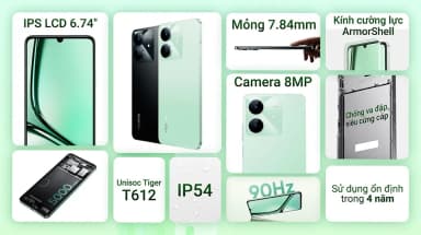 Điện thoại realme Note 60x 3GB/64GB - 6