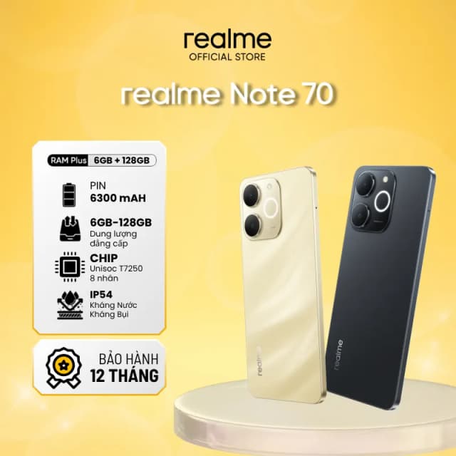 Điện thoại realme Note 70 4GB/64GB - 8