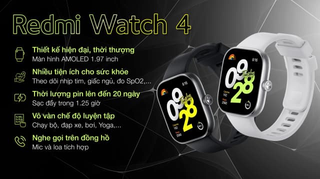 So sánh giá Xiaomi Redmi Watch 4 47.5mm dây silicone rẻ nhất? - Ảnh 3