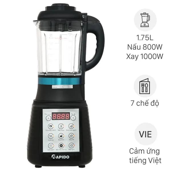 So sánh giá Máy làm sữa hạt đa năng Rapido RHB-1800D - Tìm sản phẩm giá rẻ nhất - Ảnh 2