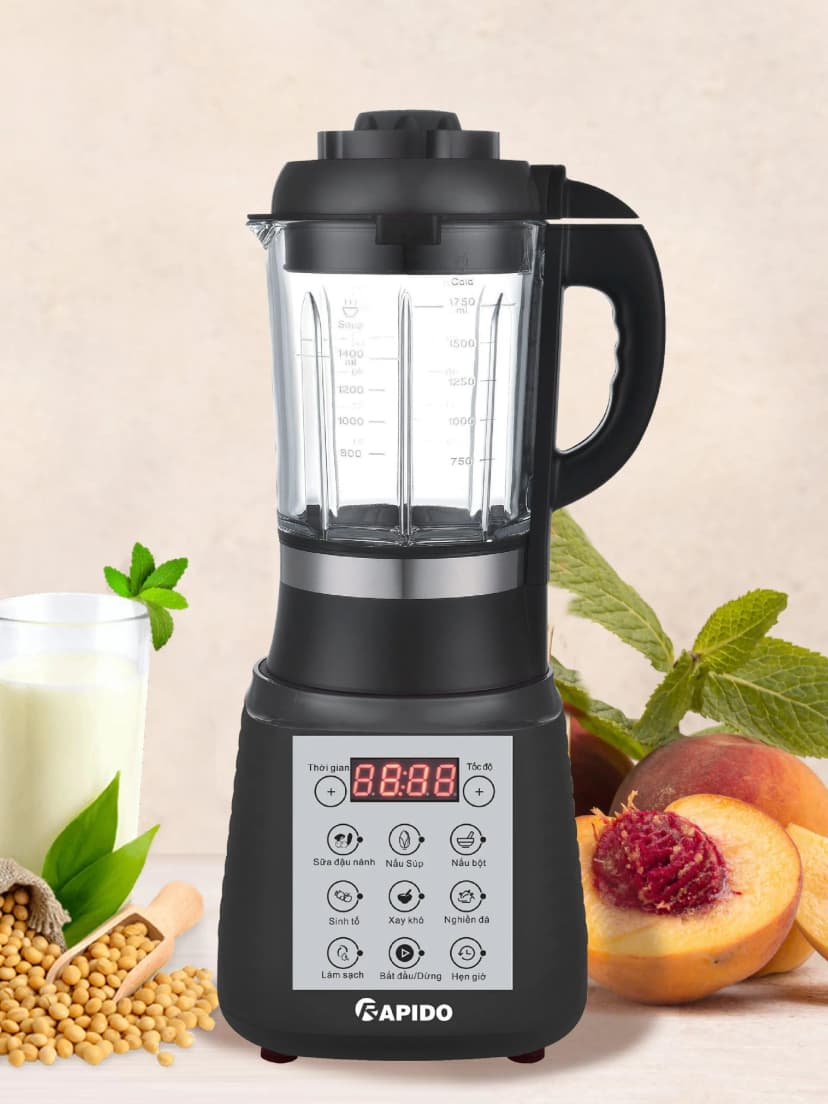 So sánh giá Máy làm sữa hạt đa năng Rapido RHB-1800D - Tìm sản phẩm giá rẻ nhất - Ảnh 6