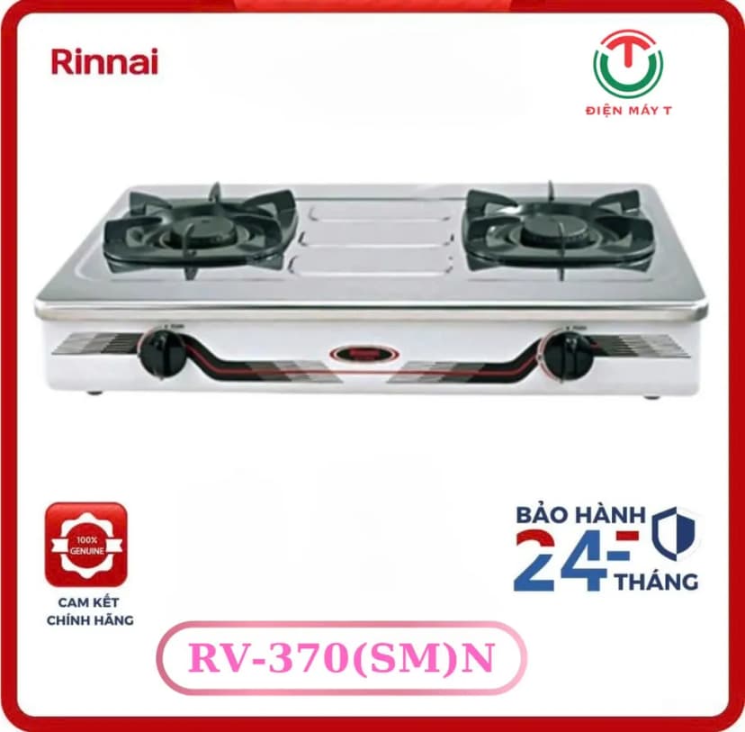 Bếp gas đôi Rinnai RV-370(SM)N - Giá rẻ nhất hôm nay - Ảnh 10