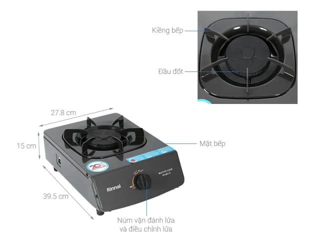 So sánh giá Bếp ga đơn Rinnai RV-MC15G rẻ nhất? - Ảnh 2
