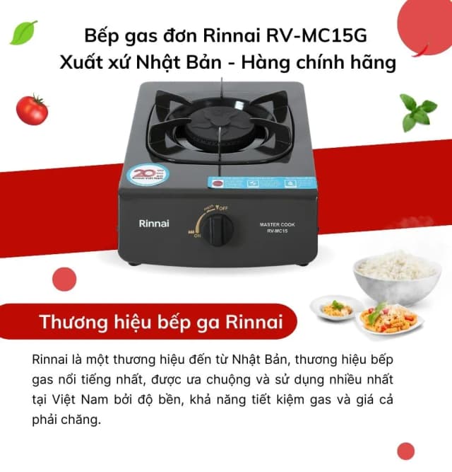 So sánh giá Bếp ga đơn Rinnai RV-MC15G rẻ nhất? - Ảnh 13