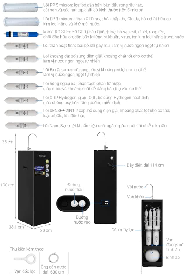 So sánh giá Máy lọc nước RO Mutosi MP-S126 10 lõi rẻ nhất? - Ảnh 7