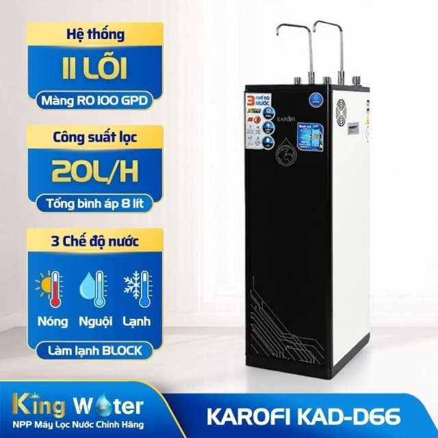 So sánh giá Máy lọc nước RO nóng nguội lạnh Hydrogen Karofi KAD-D66 11 lõi rẻ nhất? - Ảnh 11