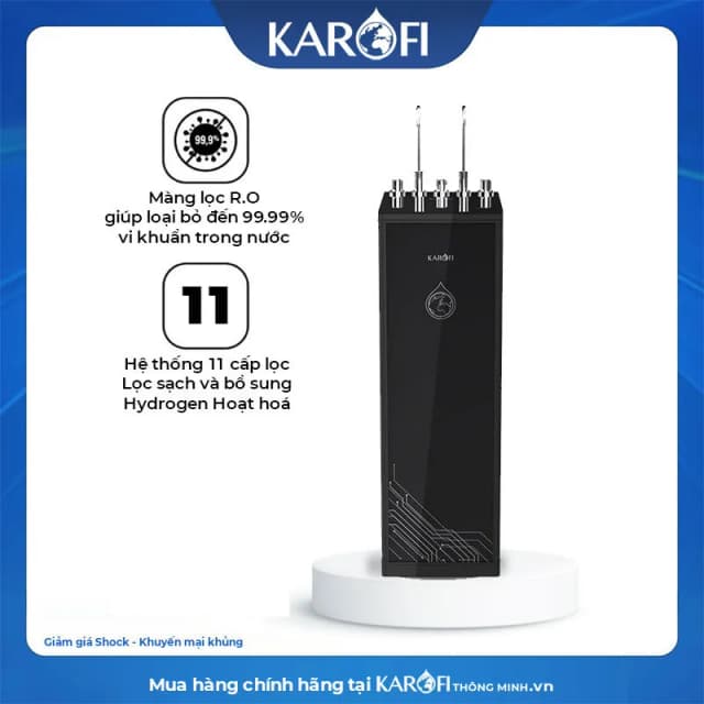 So sánh giá Máy lọc nước RO nóng nguội lạnh Hydrogen Karofi KAD-D66 11 lõi rẻ nhất? - Ảnh 17