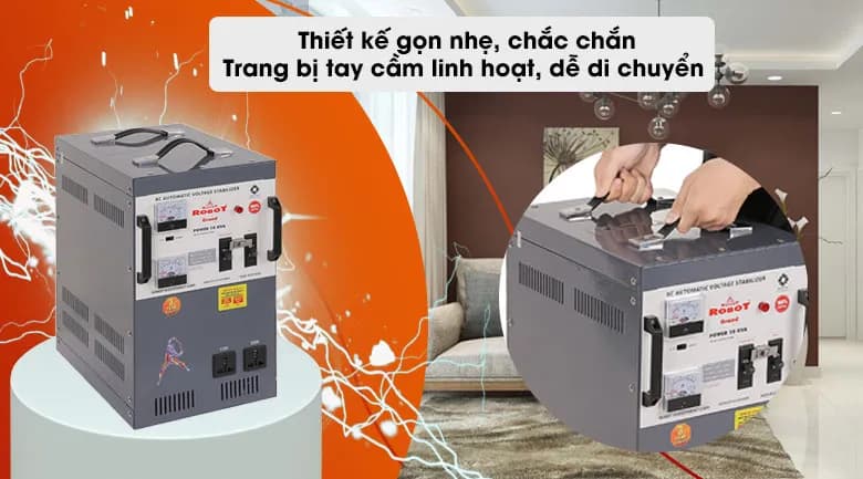 Ổn áp Robot 1 pha 10KVA 150 - Giá rẻ nhất hôm nay - Ảnh 2