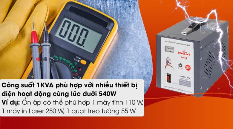 Ổn áp Robot 1 pha 1KVA 140 - Giá rẻ nhất hôm nay - Ảnh 5