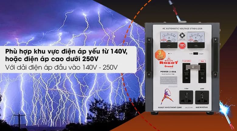 Ổn áp Robot 1 pha 3KVA 140 - Giá rẻ nhất hôm nay - Ảnh 5