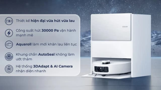 So sánh giá Robot hút bụi lau nhà Dreame Aqua 10 Roller Trắng rẻ nhất? - Ảnh 5