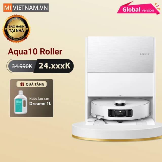 So sánh giá Robot hút bụi lau nhà Dreame Aqua 10 Roller Trắng rẻ nhất? - Ảnh 8