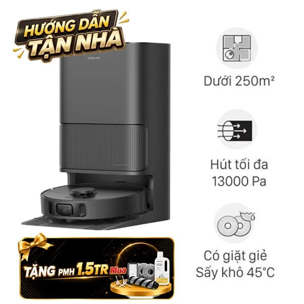 Robot hút bụi lau nhà Dreame D20 Ultra Đen - Ảnh 1