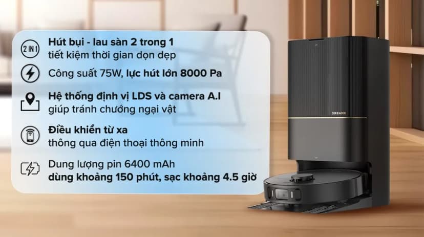 Robot hút bụi lau nhà Dreame X30 Ultra - Giá rẻ nhất hôm nay - Ảnh 15