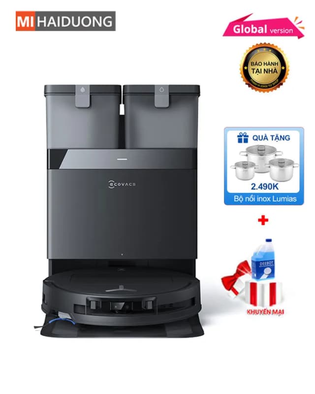 So sánh giá Robot hút bụi lau nhà Ecovacs Deebot T50 Pro OMNI - Trắng rẻ nhất? - Ảnh 12