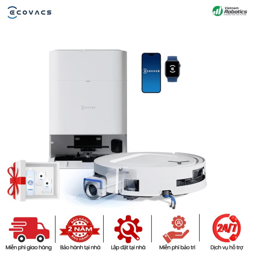 So sánh giá Robot hút bụi lau nhà Ecovacs Deebot T80 OMNI - Đen - Tìm sản phẩm giá rẻ nhất - Ảnh 16