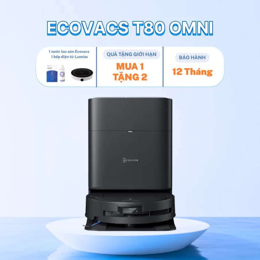 So sánh giá Robot hút bụi lau nhà Ecovacs Deebot T80 OMNI - Đen - Tìm sản phẩm giá rẻ nhất - Ảnh 8