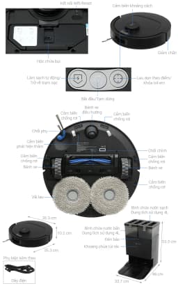 So sánh giá Robot hút bụi lau nhà Ecovacs T30C - Đen - Tìm sản phẩm giá rẻ nhất - Ảnh 12