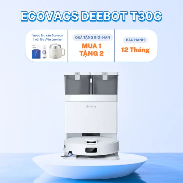 Top 1 so sánh giá Robot hút bụi lau nhà Ecovacs T30C Prime Omni Trắng - Tìm sản phẩm giá rẻ nhất - Ảnh 5