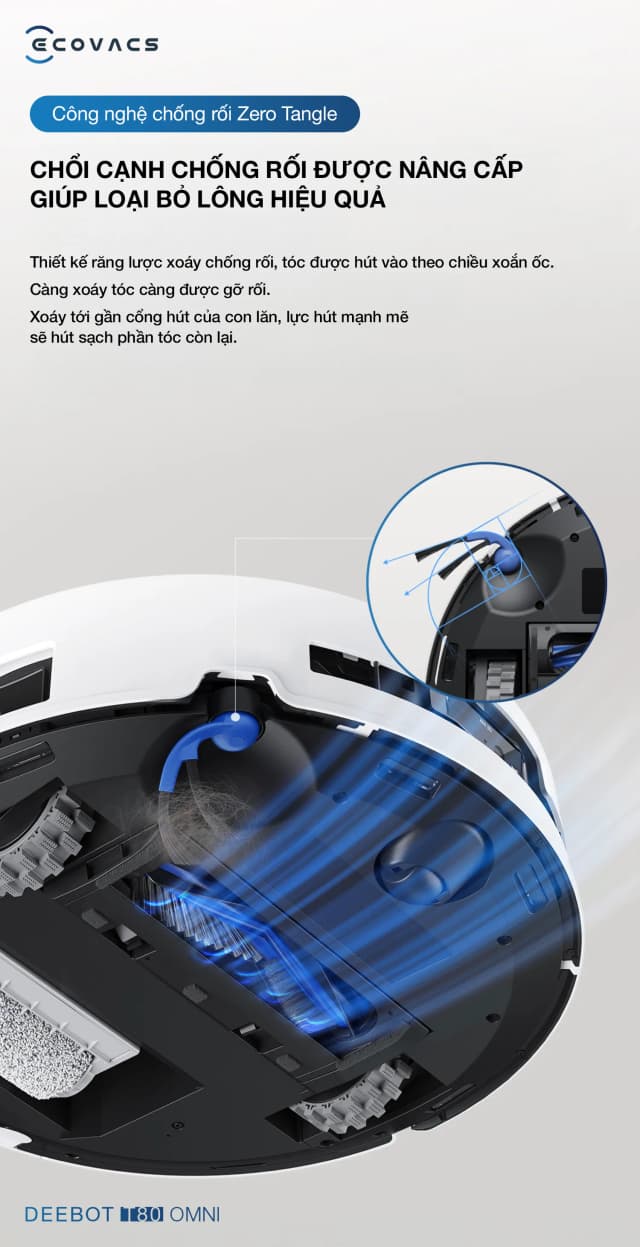 Robot hút bụi lau nhà Ecovacs T80S OMNI - Ảnh 13
