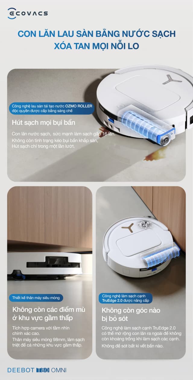 Top 1 so sánh giá Robot hút bụi lau nhà Ecovacs T80S OMNI - Tìm sản phẩm giá rẻ nhất - Ảnh 3