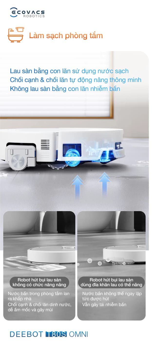 Top 1 so sánh giá Robot hút bụi lau nhà Ecovacs T80S OMNI - Tìm sản phẩm giá rẻ nhất - Ảnh 24