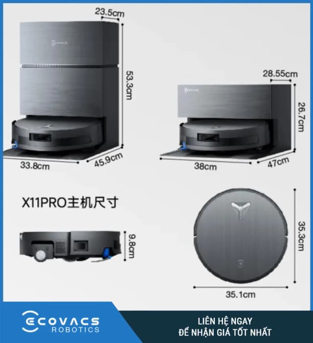 Top 1 so sánh giá Robot hút bụi lau nhà Ecovacs T80S OMNI - Tìm sản phẩm giá rẻ nhất - Ảnh 34