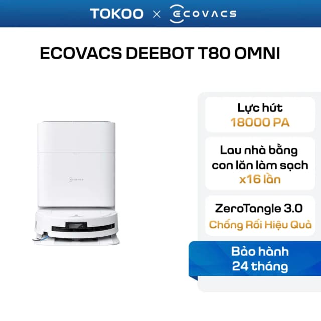 Top 1 so sánh giá Robot hút bụi lau nhà Ecovacs T80S OMNI - Tìm sản phẩm giá rẻ nhất - Ảnh 6