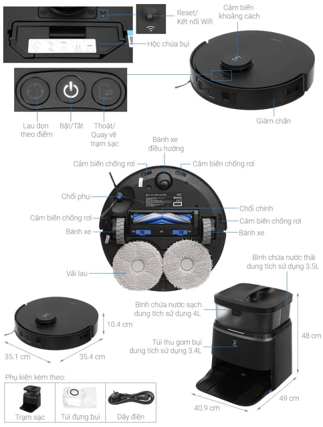 Top 1 so sánh giá Robot hút bụi lau nhà Ecovacs T80S OMNI - Tìm sản phẩm giá rẻ nhất - Ảnh 60