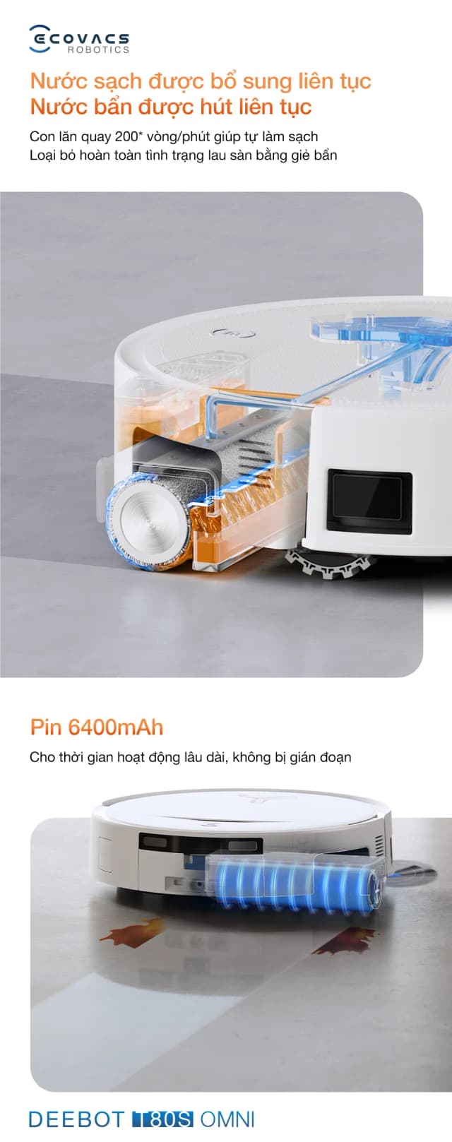 Top 1 so sánh giá Robot hút bụi lau nhà Ecovacs T80S OMNI - Tìm sản phẩm giá rẻ nhất - Ảnh 8