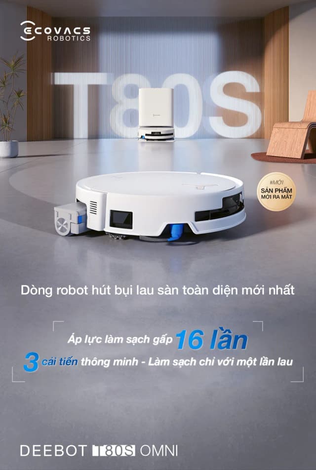 Top 1 so sánh giá Robot hút bụi lau nhà Ecovacs T80S OMNI - Tìm sản phẩm giá rẻ nhất - Ảnh 10