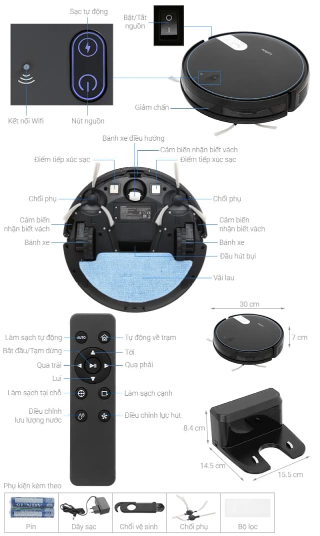 So sánh giá Robot hút bụi lau nhà Lydsto G4 rẻ nhất? - Ảnh 13