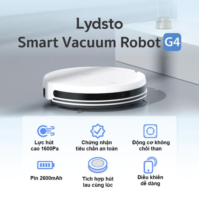 So sánh giá Robot hút bụi lau nhà Lydsto G4 rẻ nhất? - Ảnh 16